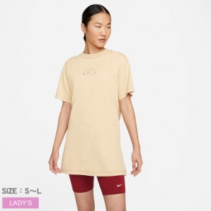 ナイキ 半袖Tシャツ レディース NSW エッセンシャル SS ドレス ベージュ イエロー NIKE DV0520 ウエア トップス ブランド カジュアル シ