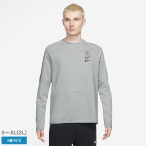 ナイキ トレーナー メンズ DF グラフィック L/S クルー グレー 灰色 NIKE DV9828 ブランド ウェア スポーツ 部屋着 シンプル スポーティ 