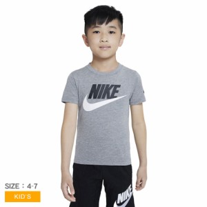  【ゆうパケット可】ナイキ 半袖Tシャツ キッズ ジュニア 子供 FUTURA EVERGREEN SS TEE グレー NIKE 86J575-GEH フロントロゴ スウッシ