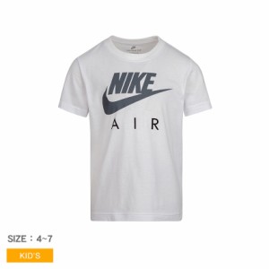 ナイキ 半袖Tシャツ キッズ FUTURA AIR 半袖Tシャツ ホワイト 白 グレー NIKE 86F939 ウェア トップス 半袖 Tシャツ TEE クルーネック ロ