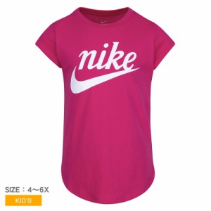 【ゆうパケット可】ナイキ 半袖Tシャツ キッズ フューチュラTシャツ ピンク NIKE 36F244 女の子 子ども 半袖 人気 定番