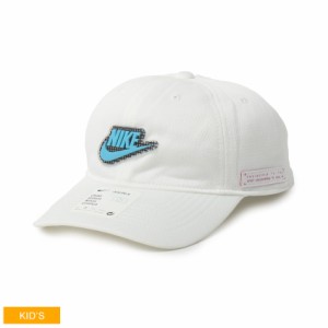 ナイキ 帽子 キッズ ジュニア 子供 GRIDIENT CURVE BRIM CAP ホワイト 白 ブルー 青 NIKE 8A3012 キャップ スポーツ スポーティ アウトド