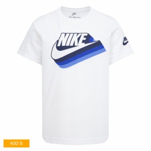 ナイキ 半袖Tシャツ キッズ ベビー NKB GRADIENT FUTURA SS TEE ホワイト 白 ブルー 青 NIKE 86L925 子ども 女の子 男の子 ウエア トップ