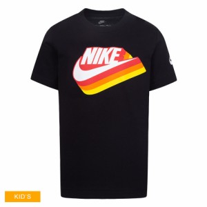 ナイキ 半袖Tシャツ キッズ ベビー NKB GRADIENT FUTURA SS TEE ブラック 黒 レッド 赤 NIKE 86L925 子ども 女の子 男の子 ウエア トップ