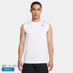 ナイキ タンクトップ メンズ Dri-FIT レジェンド メンズ スリーブレス フィットネス Tシャツ ホワイト 白 ブラック 黒 NIKE DX0992-100 