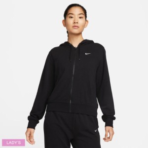 ナイキ パーカー レディース Dri-FIT ワン ブラック 黒 ホワイト 白 NIKE FB5199 トップス 長袖 パーカー フーディ ジップアップ ロゴ プ