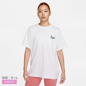 ナイキ 半袖Tシャツ レディース スポーツウェア ウィメンズ Tシャツ ホワイト 白 グリーン 緑 NIKE FD2548 ウエア トップス ブランド カ