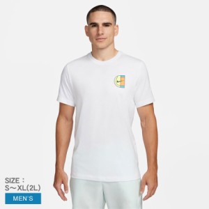 ナイキ 半袖Tシャツ メンズ ナイキコート テニス Tシャツ ホワイト 白 NIKE FN0788 ウェア トップス クルーネック スポーツ ジム 運動 シ