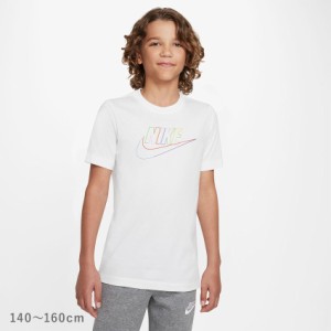 【ゆうパケット可】ナイキ 半袖Tシャツ キッズ ジュニア 子供 YTH NSW ハイブリッド コア S/S Tシャツ ホワイト 白 NIKE DX9506 男の子 