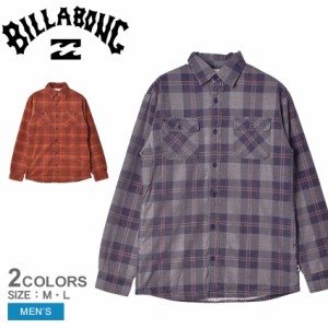 ビラボン ジャケット メンズ コーデュロイ ボアシャツ オレンジ ネイビー BILLABONG BB012107 ボア ストリート サーフ チェック柄 長袖 