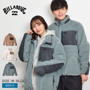 ビラボン アウター メンズ ボア フリース ジャケット ホワイト 白 ブラウン 茶 BILLABONG BC012756 別注 上着 羽織 防寒 ジップアップ ス