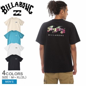 【ゆうパケット可】 ビラボン 半袖Tシャツ メンズ BACK WAVE Ｔシャツ ブラック 黒 ベージュ ホワイト 白 ブルー 青 BILLABONG BD011208 