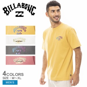 【ゆうパケット可】ビラボン 半袖Tシャツ メンズ ARCH ONE TIME Ｔシャツ イエロー 黄 ホワイト 白 グレー ピンク BILLABONG BD011242 ト