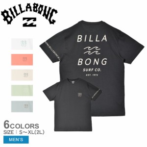 ビラボン 半袖Tシャツ メンズ ONE TIME Ｔシャツ ホワイト 白 ブラック 黒 BILLABONG BE011204 トップス 半袖 Tシャツ レギュラーフィッ