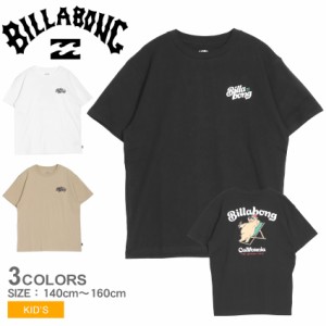 ビラボン 半袖Tシャツ キッズ ジュニア 子供 CALI BEAR ブラック 黒 ホワイト 白 BILLABONG BE015203 男の子 女の子 トップス おしゃれ 