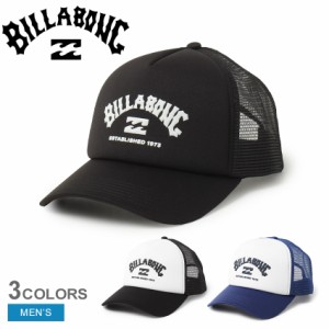 ビラボン メッシュキャップ メンズ POLY MESH TRUCKER キャップ ブラック 黒 BILLABONG BE01A914 メッシュ 帽子 スナップバック カーブド