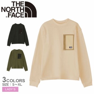 ザ ノースフェイス 長袖Tシャツ レディース ロングスリーブ フィールド ポケットティー ブラック 黒 カーキ ベージュ THE NORTH FACE NTW