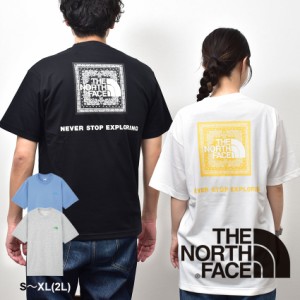 ザ ノースフェイス 半袖Tシャツ メンズ ショートスリーブバンダナスクエアロゴティー ブラック 黒 ホワイト 白 THE NORTH FACE NT32446 