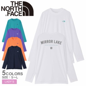 ザ ノースフェイス 長袖Tシャツ レディース ロングスリーブウォータースムースティー ホワイト 白 ネイビー 紺 THE NORTH FACE NTW12432 