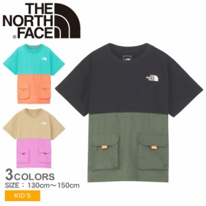 ザ ノースフェイス 半袖Tシャツ キッズ ジュニア 子供 アドベンチャーティー ブルー 青 ブラック 黒 THE NORTH FACE NTJ32433 トップス 