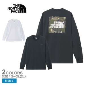 ザ ノースフェイス 長袖Tシャツ メンズ ロングスリーブTNFバグフリーティー ホワイト 白 グレー THE NORTH FACE NT12450 ノースフェース 