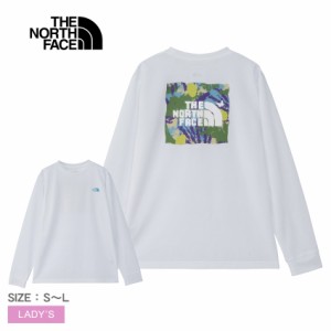 ザ ノースフェイス 長袖Tシャツ レディース ロングスリーブTNFバグフリーティー ホワイト 白 THE NORTH FACE NTW12450 ノースフェース ト