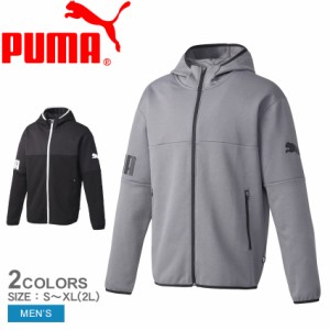 プーマ パーカー メンズ POWER キャット フーデッド ジャケット ブラック 黒 グレー ブルー PUMA 672501 ウエア スウェット スエット パ