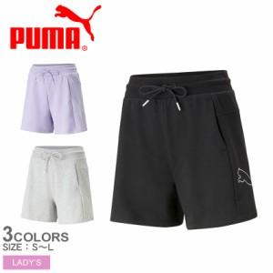 プーマ ハーフパンツ レディース PUMA POWER カラーブロック ショーツ ブラック 黒 グレー 灰色 パープル 紫 PUMA 675583 ズボン ボトム