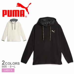 プーマ パーカー レディース LOGO LOVE フーディー ブラック 黒 ホワイト 白 PUMA 524598 ウェア ウエア トップス ブランド シンプル ス