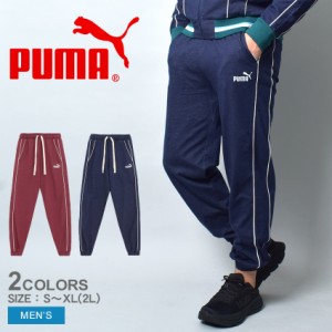 プーマ パンツ メンズ CORE HERITAGE トラックパンツ ネイビー 紺 レッド 赤 PUMA 677678 ウエア ロングパンツ ブランド スポーティ スポ