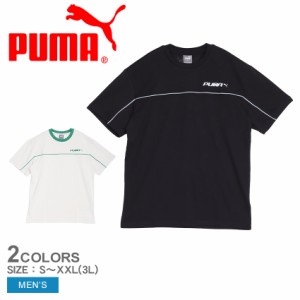 【ゆうパケット可】プーマ Tシャツ メンズ CORE HERITAGE MX グラフィック 半袖 Tシャツ ブラック 黒 ホワイト 白 PUMA 680669 ウエア ト