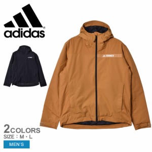 アディダス アウター メンズ MT RAIN INS JKT ブラック 黒 ブラウン ADIDAS AV599 TERREX テレックス 中綿ジャケット レインジャケット 