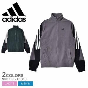 アディダス ジャケット レディース メンズ M FI WTR トラックトップ グリーン グレー ADIDAS BY113 トップス ジャージ スポーツ シンプル