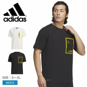 アディダス 半袖Tシャツ メンズ ナショナル ジオグラフィック 半袖Tシャツ ブラック 黒 ホワイト 白 ADIDAS BVZ50 トップス ブランド プ