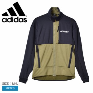 アディダス ジャケット メンズ テレックス テックフリース ハイキング ジャケット ブラック 黒 ADIDAS GQ4259 長袖 トレフォイルロゴ ス