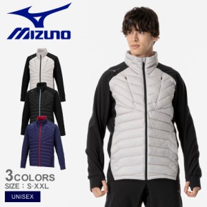 ミズノ ウォーマースーツ ユニセックス ミズノテックフィルハイブリッドジャケット グレー ブラック 黒 ブルー 青 MIZUNO 32MEA535 アウ