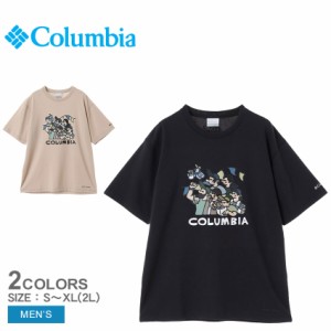 【ゆうパケット可】コロンビア 半袖Tシャツ メンズ スウィン アベニュー グラフィック ショートスリーブティー ブラック 黒 ベージュ COL