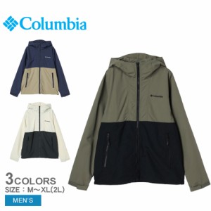 コロンビア ウインドジャケット メンズ ヘイゼン ジャケット ホワイト 白 COLUMBIA XM8638 ウェア ジャケット ウインドブレーカー 長袖 