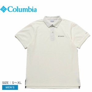 コロンビア ポロシャツ メンズ ポストヘイツポロ ホワイト 白 COLUMBIA PM0694 ウェア ポロ カットソー 襟付き 衿付き トップス 半袖 カ