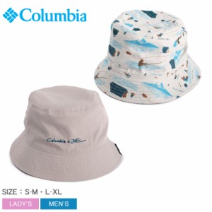 コロンビア 帽子 レディース メンズ レイクトゥアベニューバケット ホワイト 白 ブルー 青 COLUMBIA PU5656 バケットハット バケハ ハッ