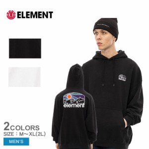 エレメント パーカー メンズ SUNSET HOOD パーカー ブラック 黒 ホワイト 白 ELEMENT BD022020 トップス パーカー 長袖 プルオーバー オ