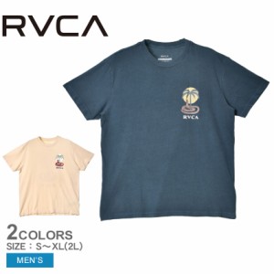 【ゆうパケット可】ルーカ 半袖Tシャツ メンズ COBRA MIRAGE SS Ｔシャツ ブルー ホワイト 白 RVCA BD041209 トップス ウェア ウエア ク