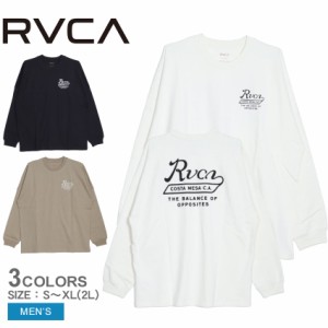 ルーカ 長袖Tシャツ メンズ VALLEY SCRIPT LT ロンＴ ブラック 黒 ホワイト 白 カーキ RVCA BD042067 トップス 長袖 クルーネック スポー