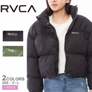 ルーカ ジャケット レディース RVCA PUFFER JACKET ジャケット ブラック 黒 グリーン 緑 RVCA BD044767 ウエア アウター ロゴ ブランド 