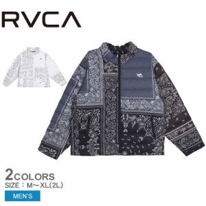 ルーカ ジャケット メンズ ブリージー パファー ジャケット ブラック 黒 ホワイト 白 RVCA BD042784 トップス アウター ダウン 長袖 上着