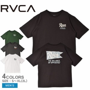 ルーカ 半袖Tシャツ メンズ PENNANTAN TEE ブラック 黒 ホワイト 白 RVCA BE041227 トップス tシャツ 半袖 バックプリント プリント カジ