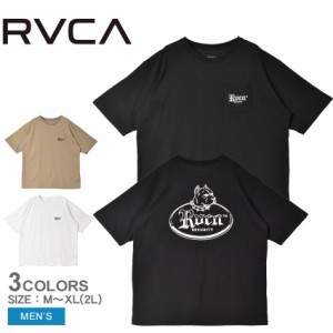 ルーカ 半袖Tシャツ メンズ BULL TERRIER TEE ブラック 黒 ホワイト 白 RVCA BE041228 トップス tシャツ 半袖 バックプリント プリント 