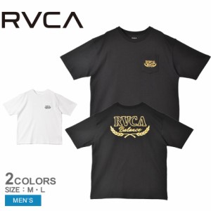 ルーカ 半袖Tシャツ メンズ LAURELS TEE ブラック 黒 ホワイト 白 RVCA BE041229 トップス tシャツ 半袖 バックプリント プリント ポケッ