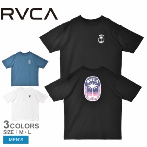 ルーカ 半袖Tシャツ メンズ PRIME PALM TEE ブラック 黒 ホワイト 白 RVCA BE041231 トップス tシャツ 半袖 バックプリント プリント カ