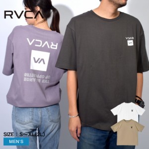 ルーカ 半袖Tシャツ メンズ UP STATE TEE グレー ホワイト 白 RVCA BE041234 トップス tシャツ 半袖 バックプリント プリント ストリート